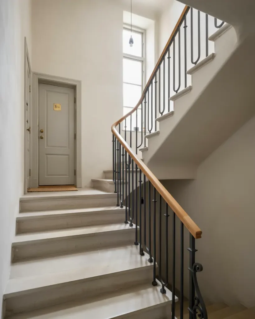 renovering av smidesr cken och nya handledare i trapphus s dermalm rikst ckande